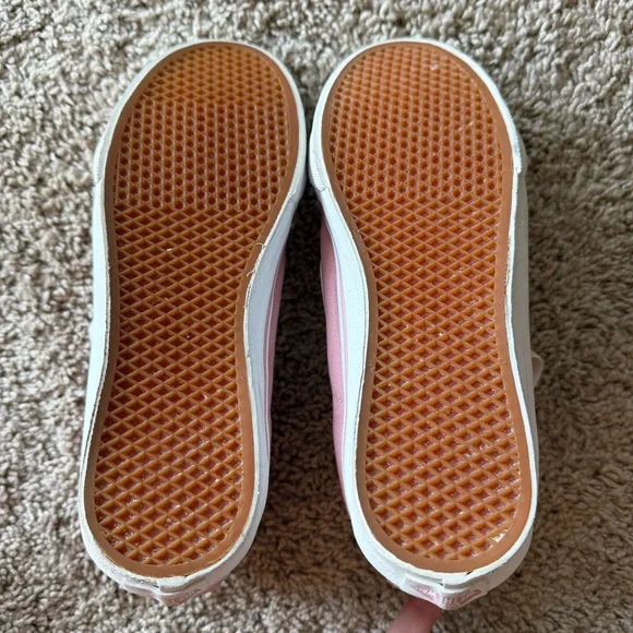 Vans Women's Pink High-Top Sneakers - Picture 5 of 7